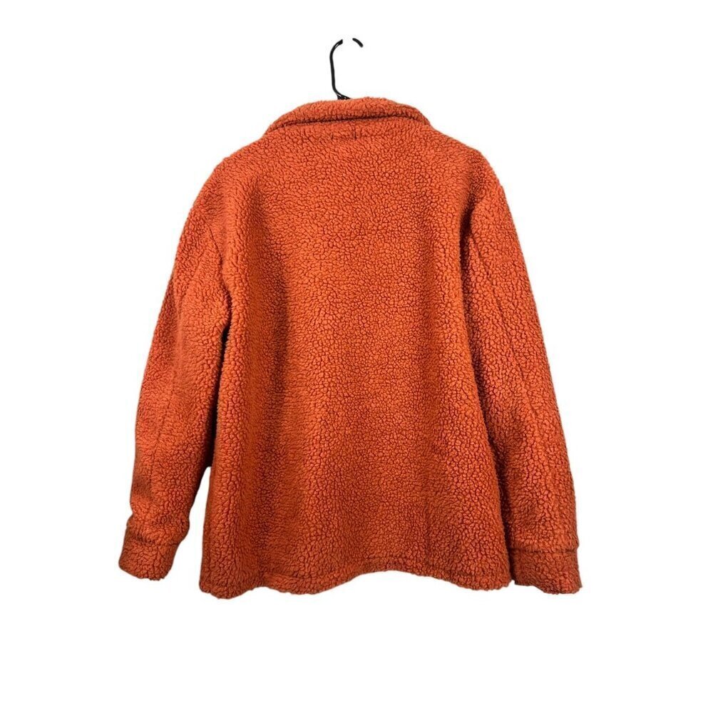 Boohoo Women's Orange Teddy Coat - Picture 2 of 7